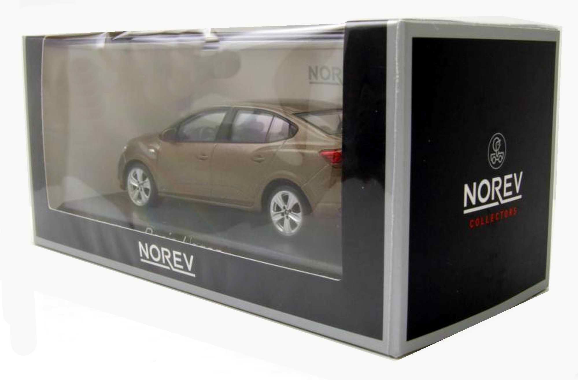 Voiture miniature Dacialogan 2021 marron vison NOREV 1/43