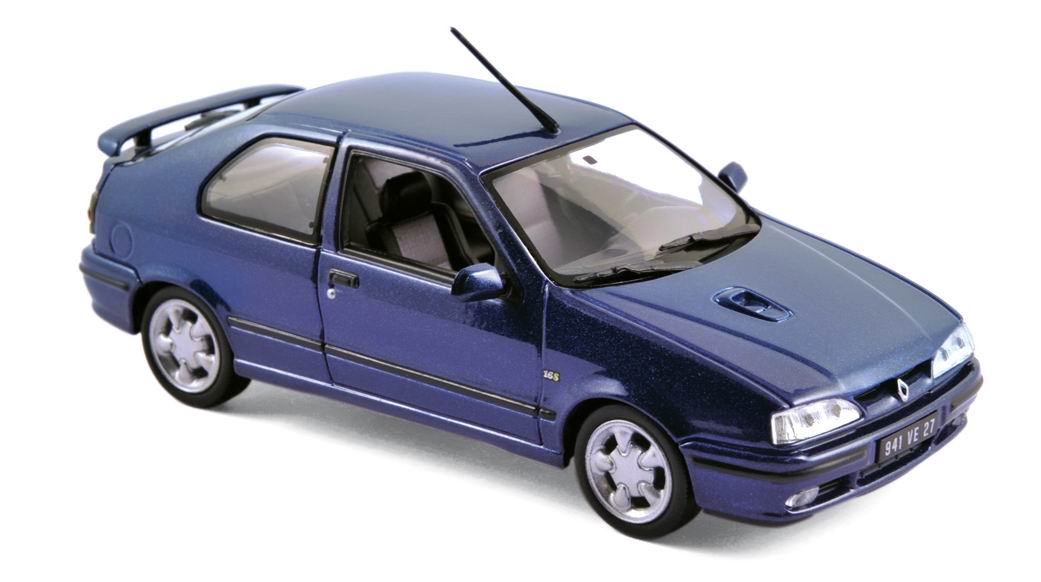 Miniature RENAULT 19 16S Bleu Sport de 1992 NOREV 1/43