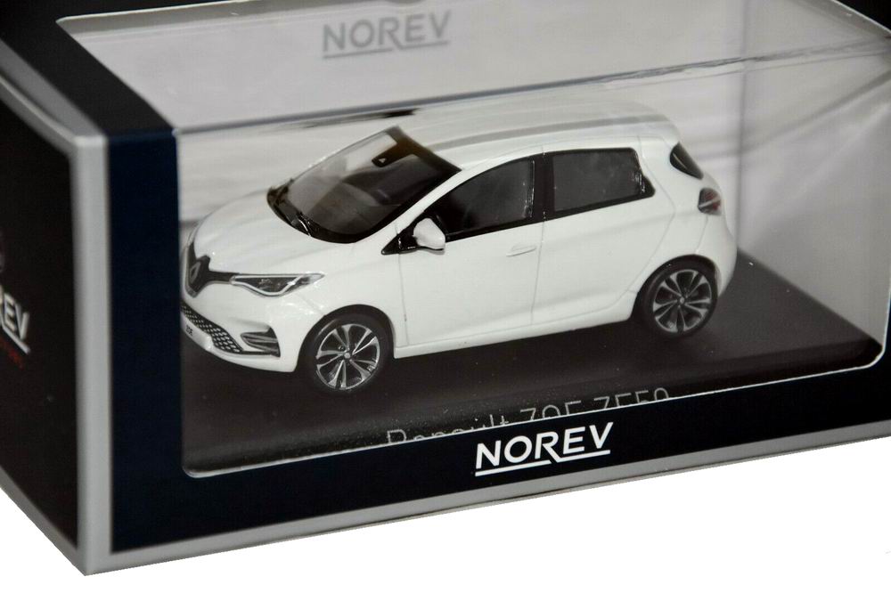 Voiture miniature RENAULT ZOEZE50 électrique 2020 NOREV 1/43