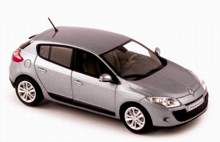 RENAULT Mégane 2009 Gris Platine NOREV 1/43