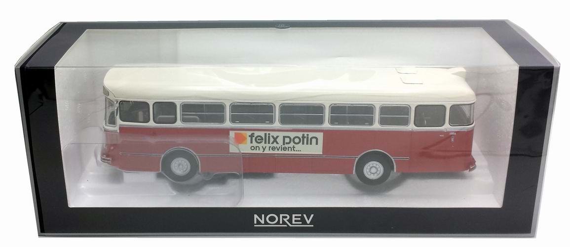 Miniature Autobus SAVIEM S105M 1969 Bordeaux 1/43 NOREV