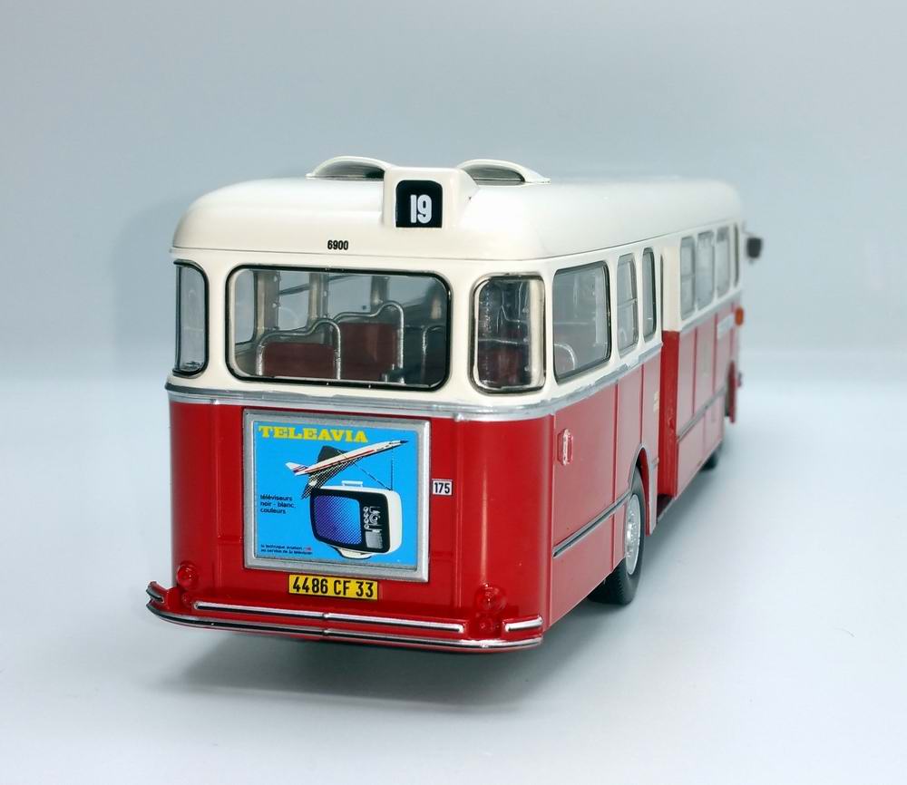 Miniature Autobus SAVIEM S105M 1969 Bordeaux 1/43 NOREV