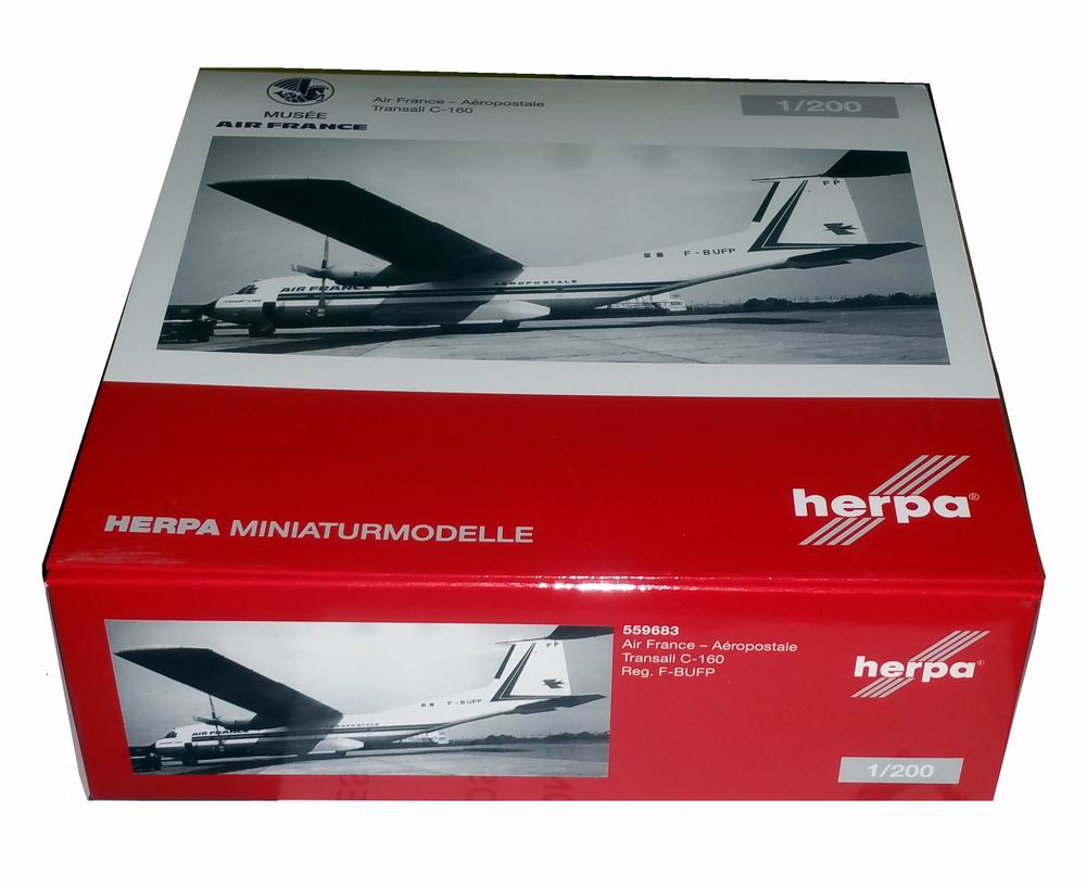 Maquette C-160transall Air France - Aéropostale 1/200
