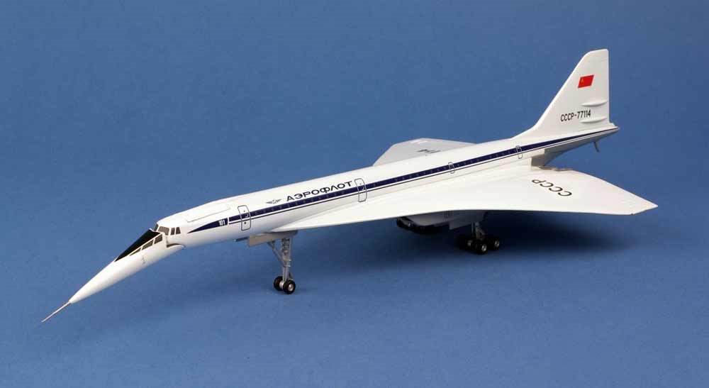 Maquette Tupolev TU-144D CCCP77114 Herpa 1/200