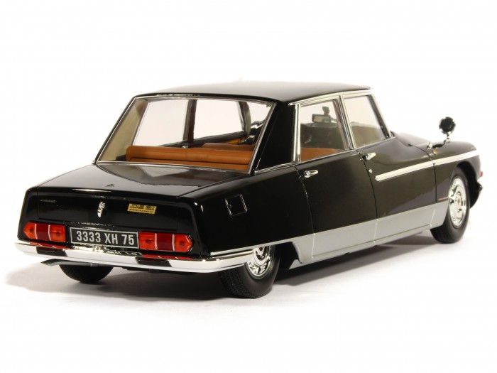 CITROEN DS 21 CHAPRON LORRAINE 1969 PRÉSIDENTIELLE ALAIN POHER Avec Phares et Feux Lumineux 1/18