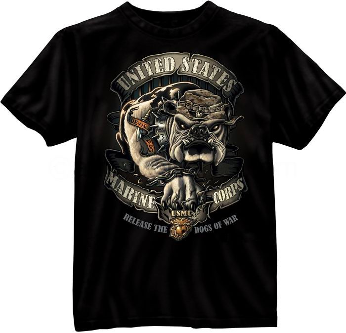 UNITED STATES MARINES CORPS BULLDOG T-SHIRT