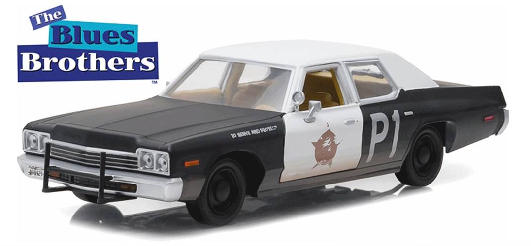 Voiture miniature DODGE Monaco Blues Brothers Bluesmobile 1974 1/24