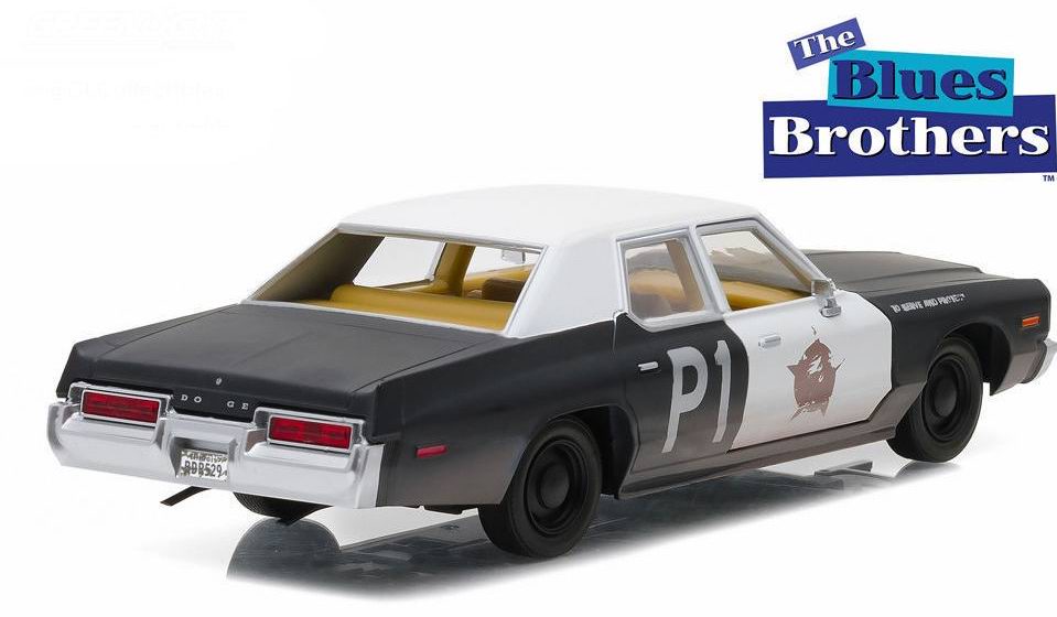 Voiture miniature DODGE Monaco Blues Brothers Bluesmobile 1/24 