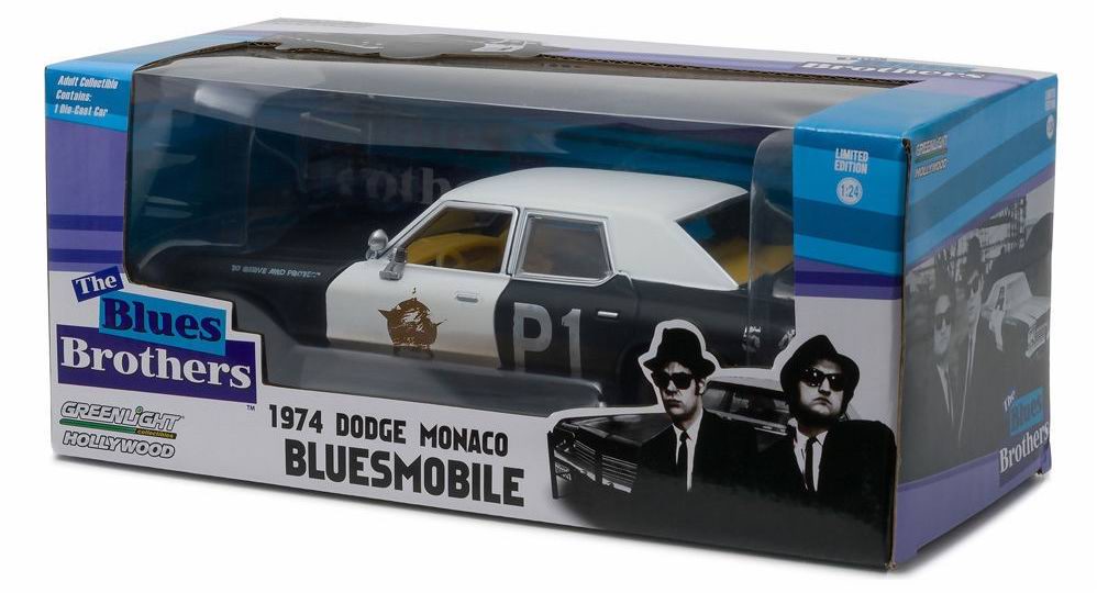 Voiture miniature DODGE Monaco Blues Brothers Bluesmobile 1/24 