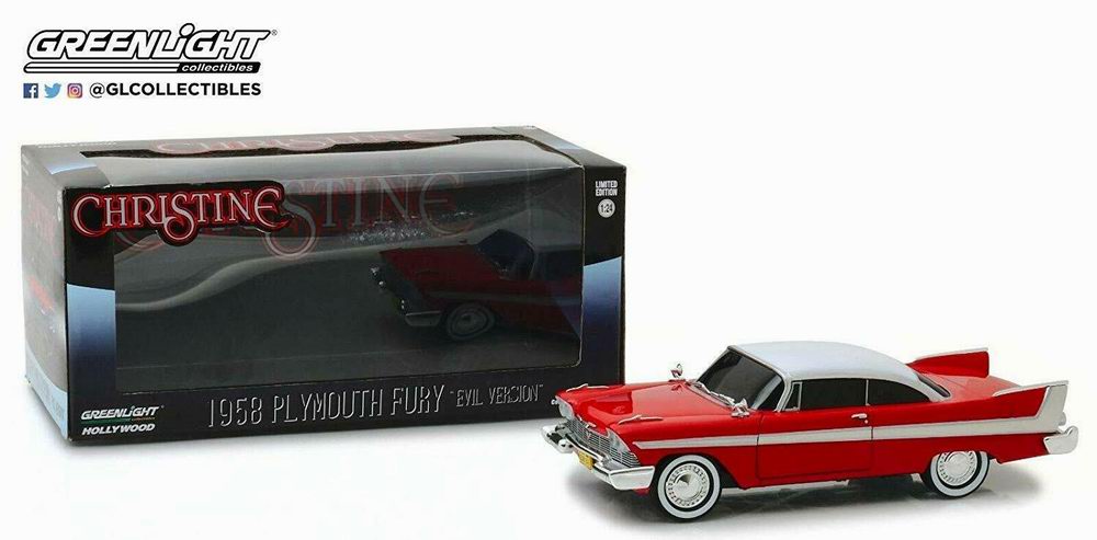 Miniature Voiture Plymouth Fury Christine version nuit diable méléfique 1/24