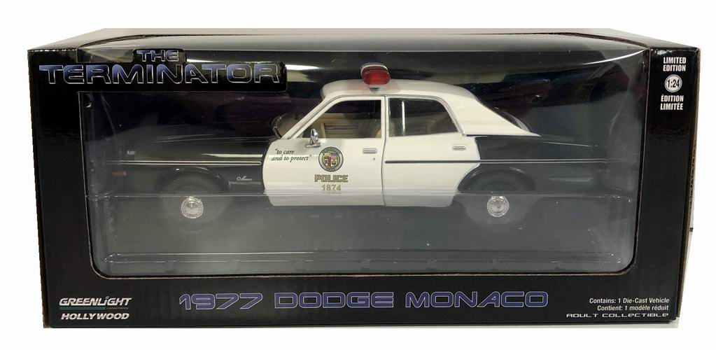 Voiture en métal DODGE MONACO METROPOLITAN POLICE 1/24 TERMINATOR