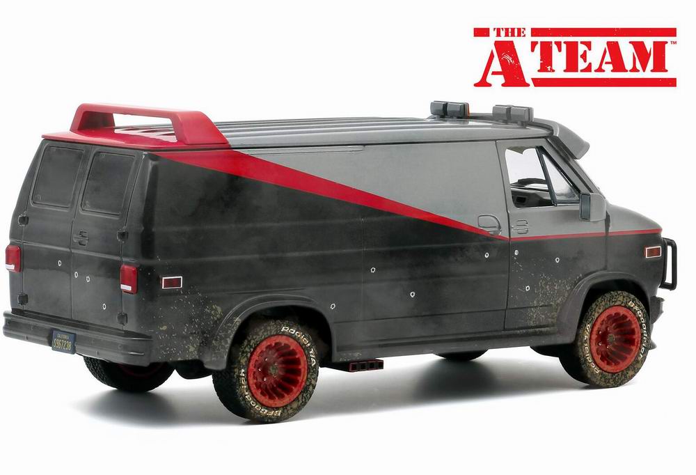 Camionette Agence Tous Risques sale impact balle 1/24 Greenlight