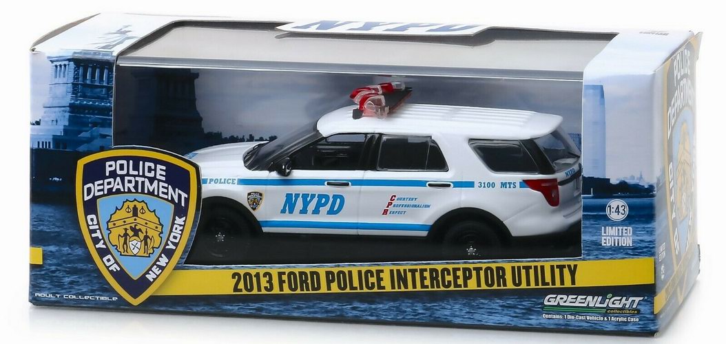 Voiture FORD POLICE INTERCEPTOR UTILITY NYPD NEW YORK POLICE DEPARTMENT 1/43