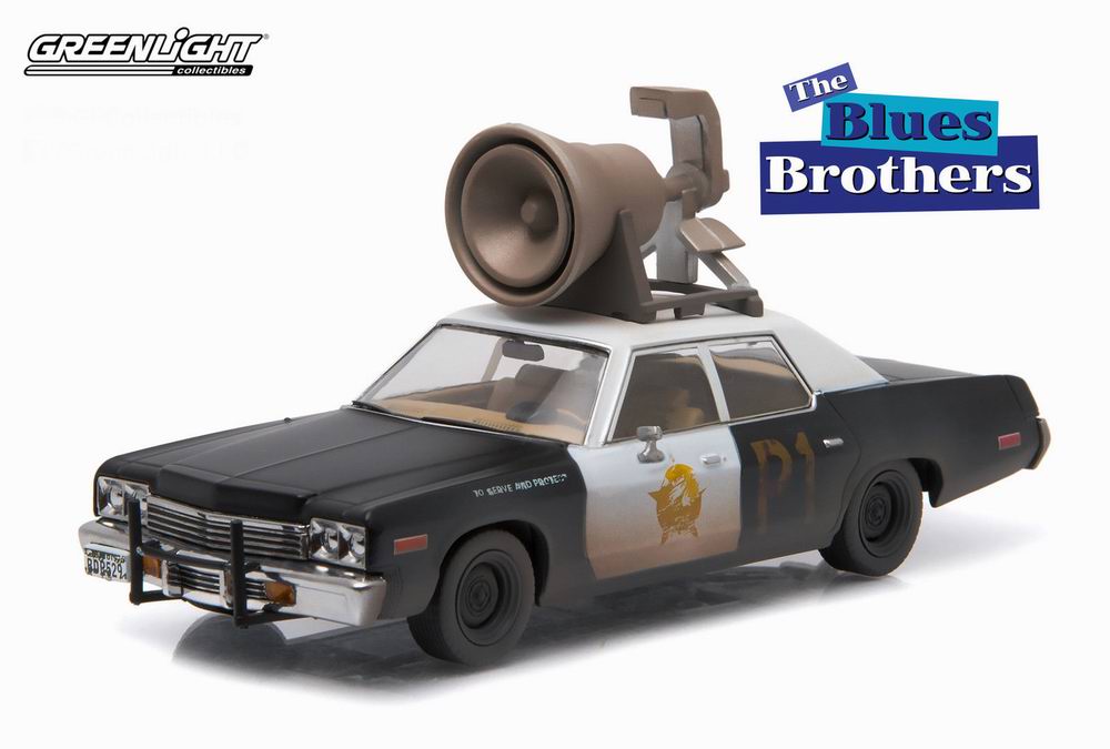 Voiture miniature DODGE Monaco Blues Brothers Bluesmobile 1974 