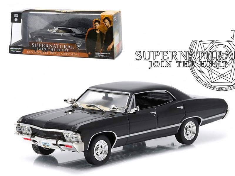 Voiture CHEVROLET Impala SUPERNATURAL 2 Figurines Dean et Sam