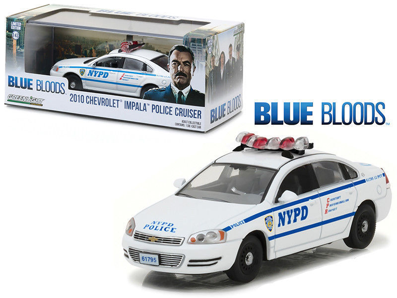 Voiture CHEVROLET  Impala 2010 NYPD NEW YORK POLICE DEPARTMENT BLUE BLOODS NYPD NEW YORK POLICE DEPARTMENT 1/43