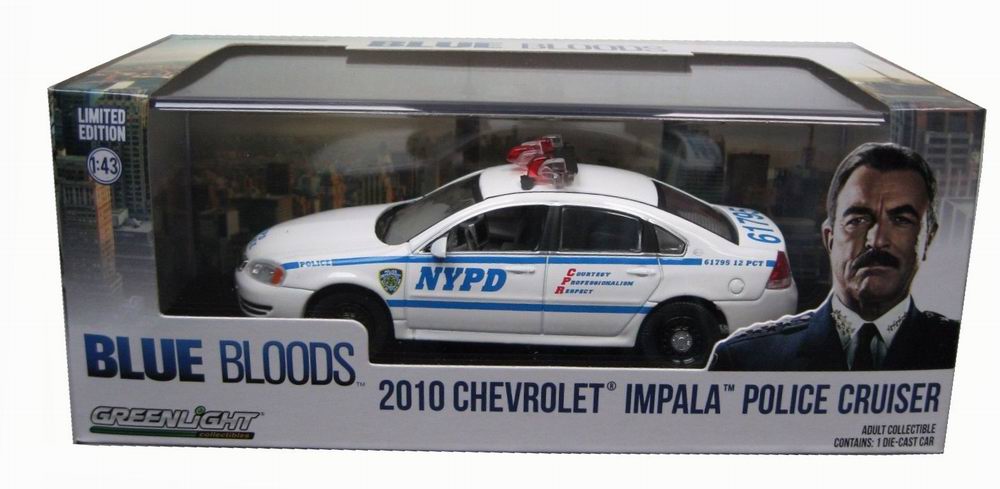 Véhicule CHEVROLET  Impala 2010 NYPD NEW YORK POLICE DEPARTMENT BLUE BLOODS 1/43