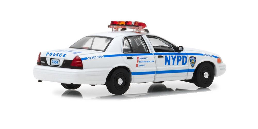 Voiture FORD CROWN VICTORIA 2001 NYPD NEW YORK POLICE DEPARTMENT BLUE BLOODS NYPD NEW YORK POLICE DEPARTMENT 1/43