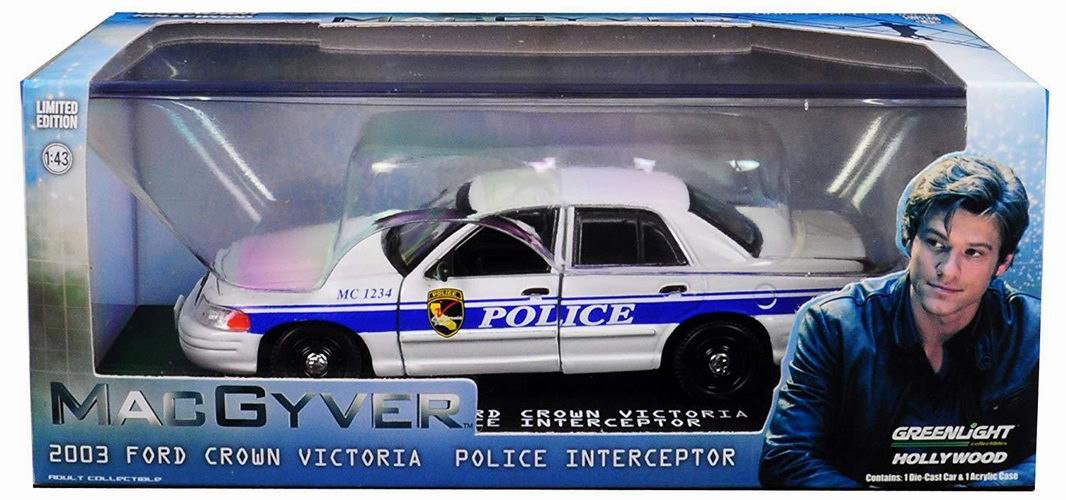 Voiture FORD CROWN VICTORIA 2003 POLICE INTERCEPTOR CALIFORNIA MCGYVER 1/43