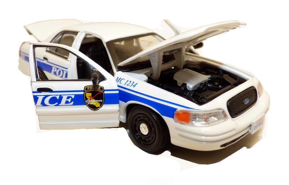 Voiture FORD CROWN VICTORIA 2003 POLICE INTERCEPTOR CALIFORNIA MCGIVER 1/43