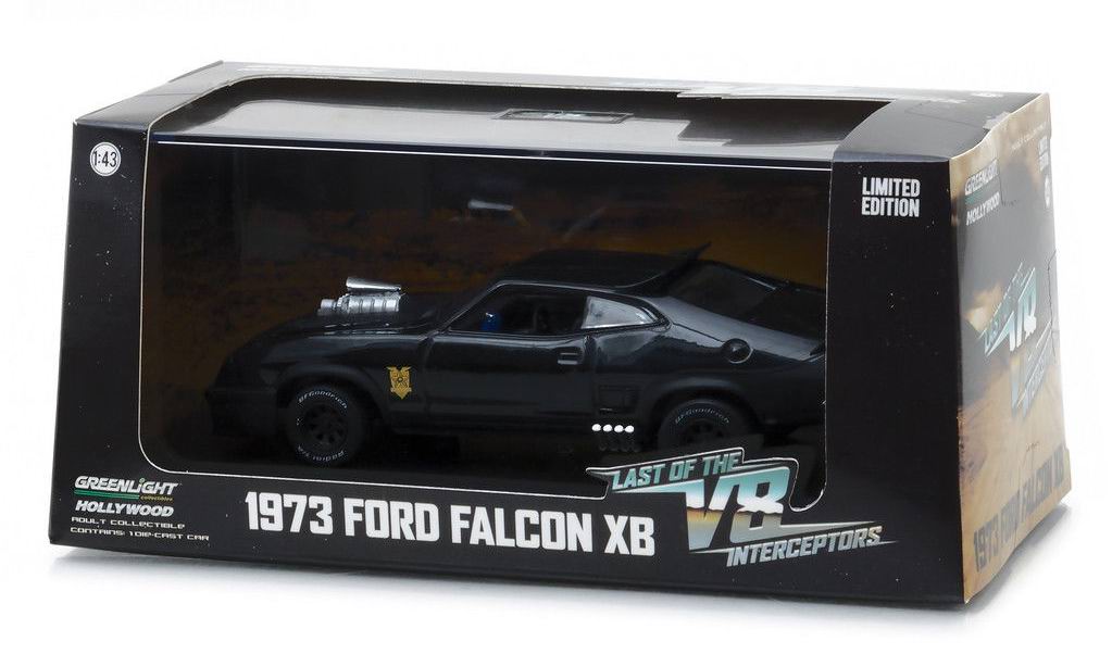 Voiture miniature Mad Max Ford Falcon XB Coupe 1973 V8 Interceptor 1/43 Greenlight