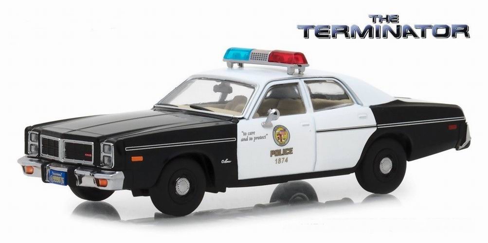 Voiture en métal DODGE MONACO METROPOLITAN POLICE 1/43 TERMINATOR