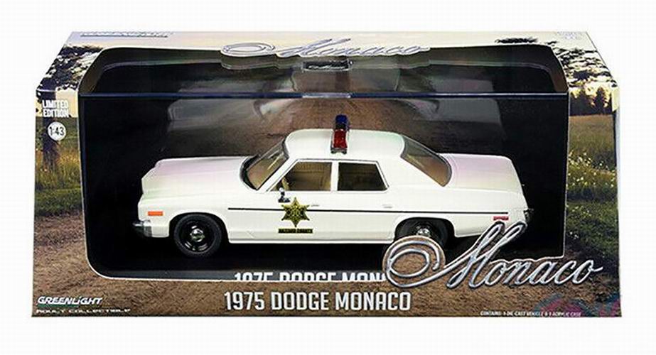 Voiture Dodge Monaco Police Hazard Sherif Rosco Purvis Coltrane Sherif fais-moi peur 1/43