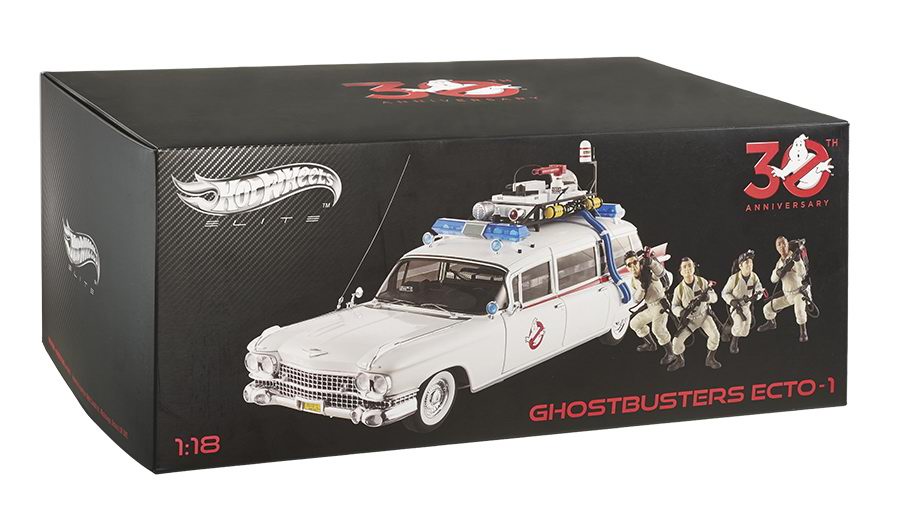 Cadillac Ghostbusters ECTO1 SOS Fantômes Métal au 1/18 Hot Wheels Mattel