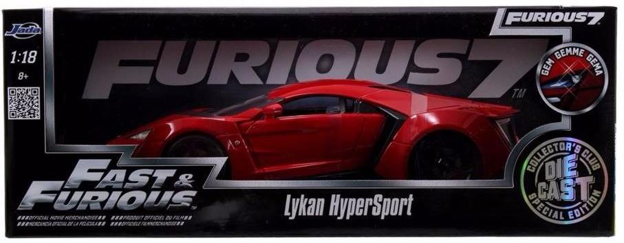 LYKAN Hypersport Fast And Furious 7 1/18 Jada
