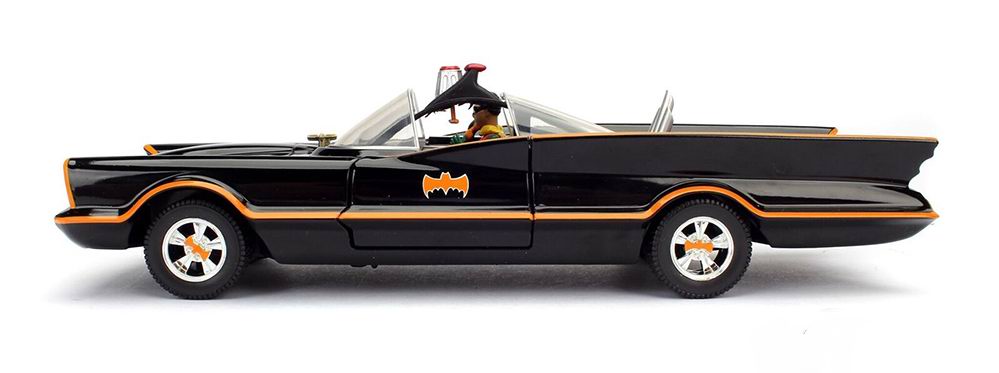 Voiture miniature Batmobile figurines Batman et Robin 1/24