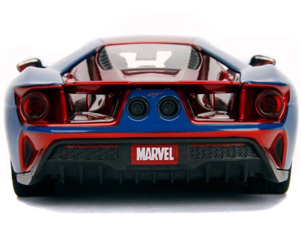 Voiture miniature FORD GT 2017 Figurine Spiderman MARVEL 1/24