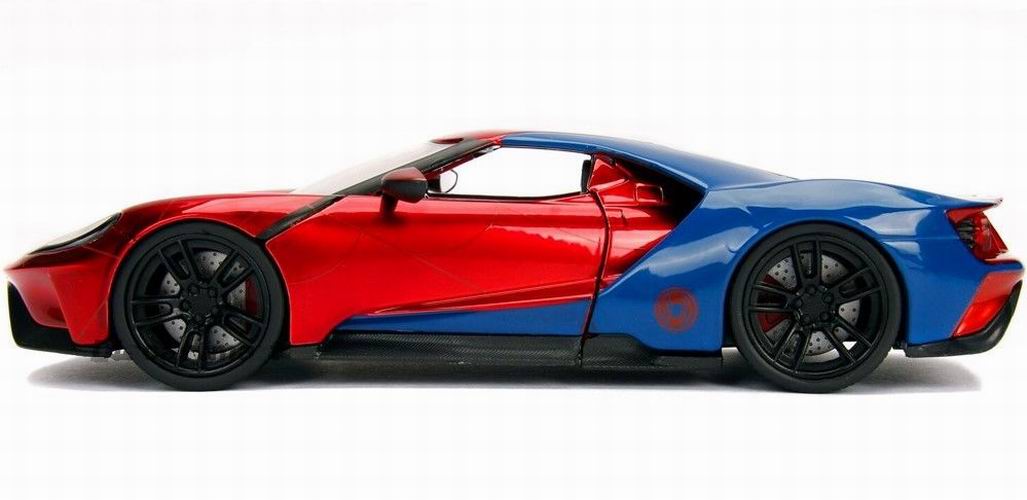 Voiture miniature FORD GT 2017 Figurine Spiderman MARVEL 1/24