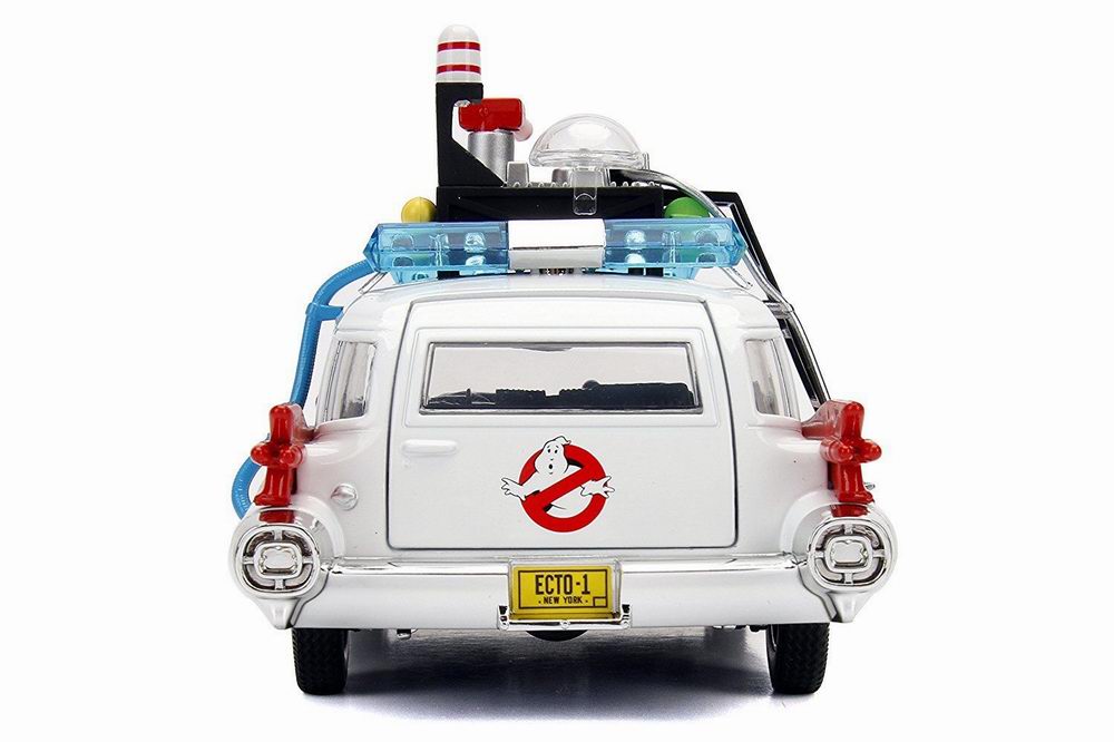 Voiture miniature Cadillac Ghostbusters ECTO 1 SOS Fantômes Métal 1/24