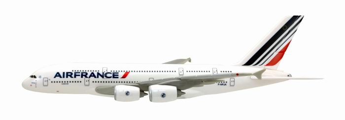 Maquette avion de ligne Air France A380-800