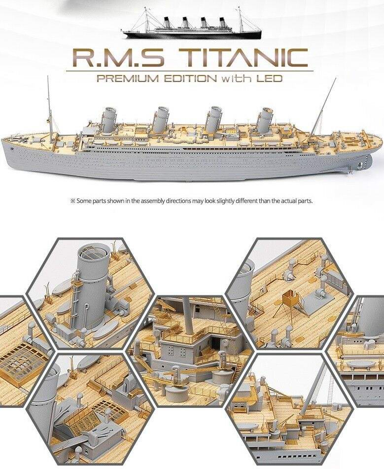 Grande Maquette en Kit à LEDS Navire Transatlantique RMS TITANIC 1