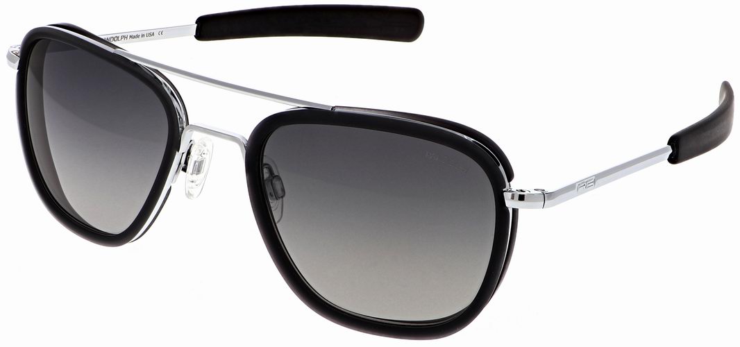 LUNETTES DE SOLEIL aviator monture Fusion Chrome Brillant Randolph