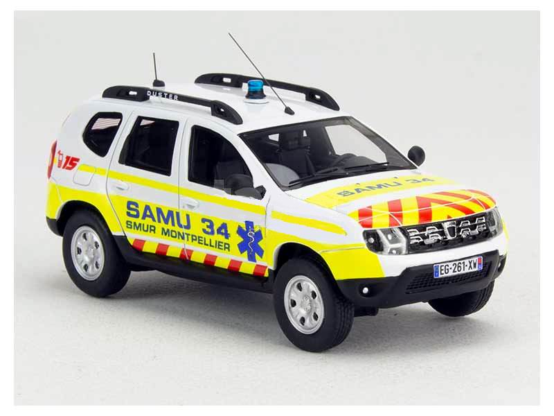 Miniature DACIA Duster SAMU 34 1/43 Alarme