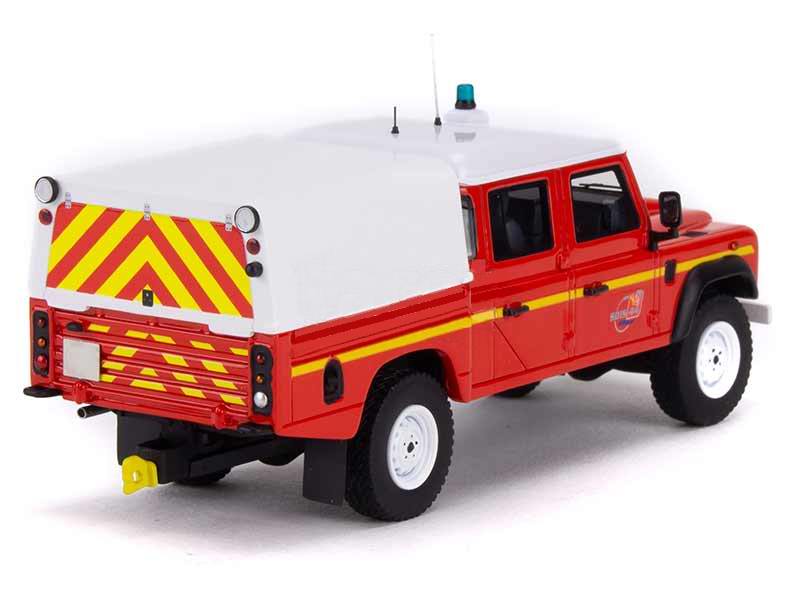 Miniature LAND ROVER DEFENDER 130 VLHRN Sapeurs Pompiers SDIS Nantes 1/43 Alarme