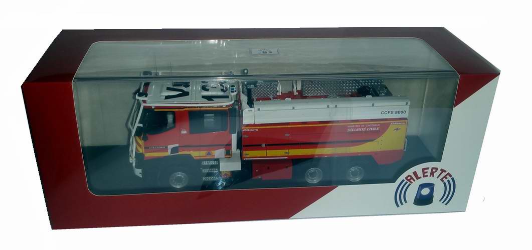 RENAULT K460 Camion de Sapeurs Pompiers CCFS 8000 MINISTÈRE DE L'INTÉRIEUR Desautel Sécurité Civile 1/43 Alerte
