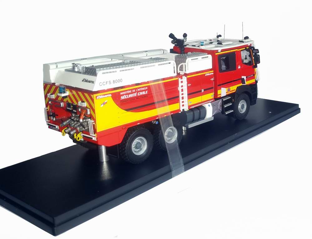 RENAULT K460 Camion de Sapeurs Pompiers CCFS 8000 MINISTÈRE DE L'INTÉRIEUR Desautel Sécurité Civile 1/43 Alerte
