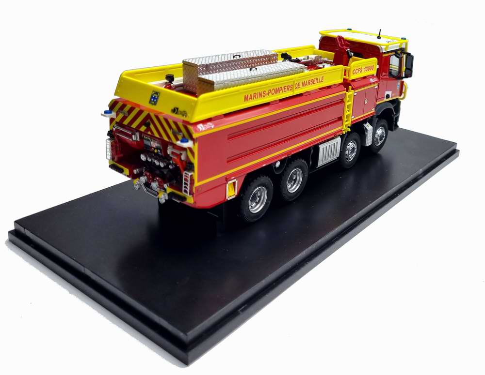 Camion de Pompiers MERCEDES AROCS CCFS GALLIN 13000 BMPM Marseille 1/43 Alerte