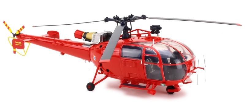 Maquette Hélicoptère ALOUETTE 3 SA.316 Dragon 75 BSPP Brigade De Sapeurs-Pompiers de Paris 1/43