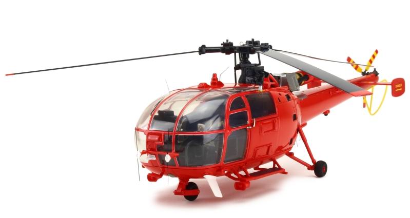 Maquette Hélicoptère ALOUETTE 3 SA.316 Dragon 75 BSPP Brigade De Sapeurs-Pompiers de Paris 1/43