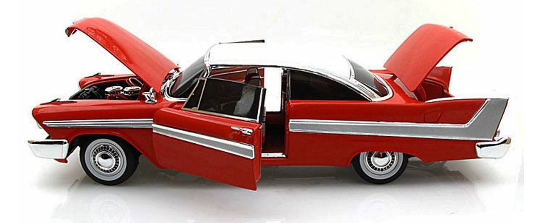 Miniature Voiture Plymouth Fury 1958 version nuit version Christine 1/18