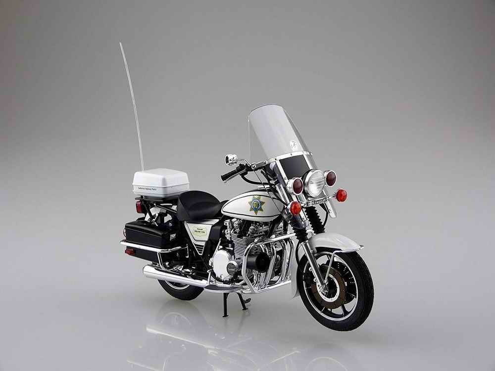 maquette Moto Kawasaki KZ 1000 Police Chips John Baker Ponch Poncherello 1/12