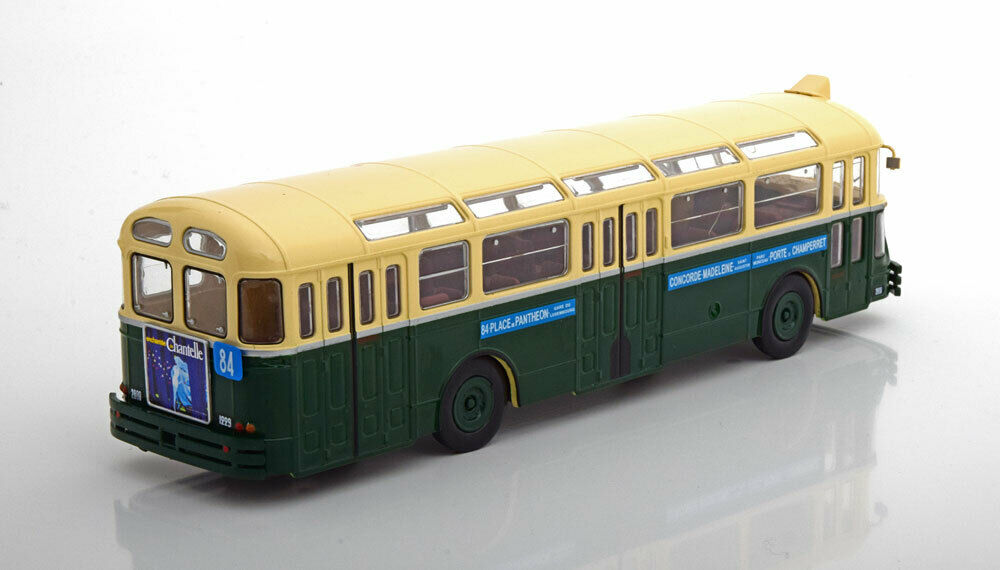 Autobus APVU CHAUSSON APU53 RATP 1953 Ligne 84 PLACE du PANTHEON - PORTE de CHAMPERRET 1/43