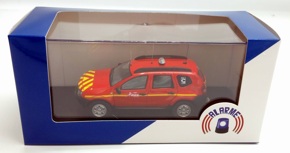 Miniature DACIA Duster pompier sdis 28 1/43 Alarme