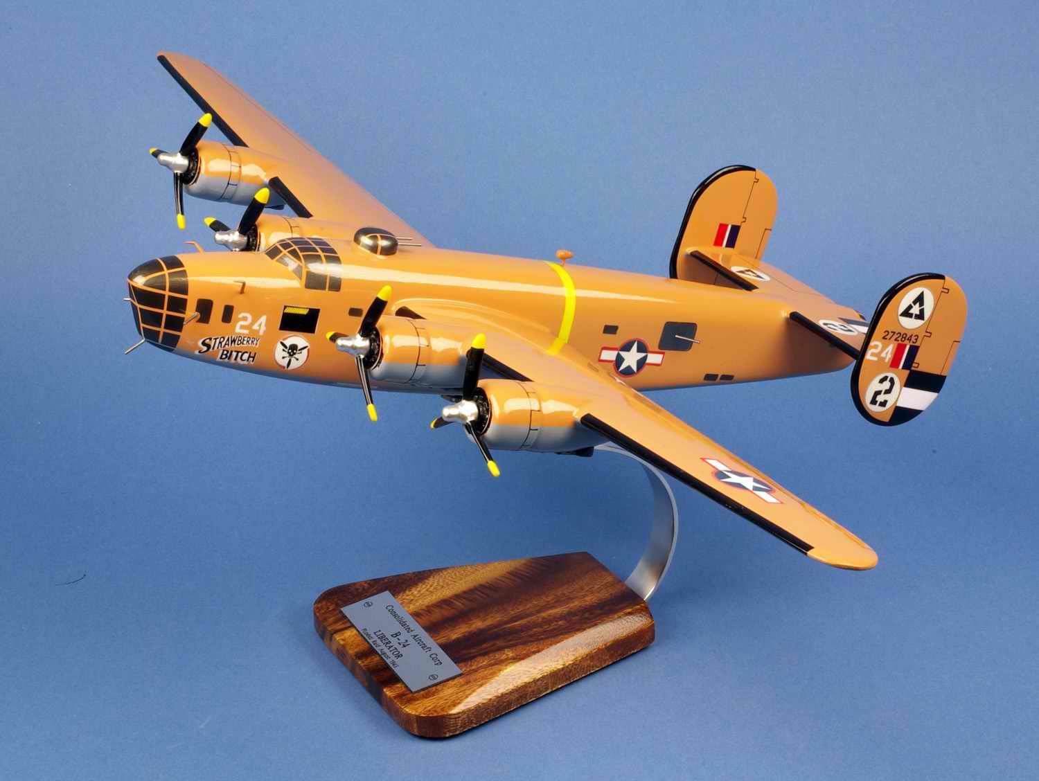 Maquette Avion Bombardier CONSOLIDATED B-24D Liberator Strawberry Bitch 512BS/376BG Ploesti Raid