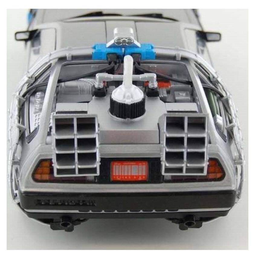 Miniature Voiture DOLOREAN Retour vers le Futur 2 en Metal Mr Fusion au 1/18