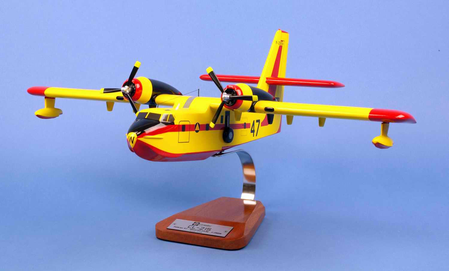 Maquette Avion CANADAIR CL215 Pélican N°47 SECURITE CIVILE 1/55